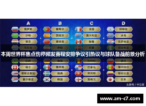 本周世界杯焦点伤停频发赛程安排争议引热议与球队备战前景分析